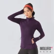 【Mollifix 瑪莉菲絲】鍺離子中層訓練外套、瑜珈服、瑜珈上衣、運動外套(酒紅)