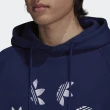 【adidas 愛迪達】ST Hoody 男 連帽上衣 帽T 經典 休閒 國際版 環形LOGO 三葉草 深藍(H37741)