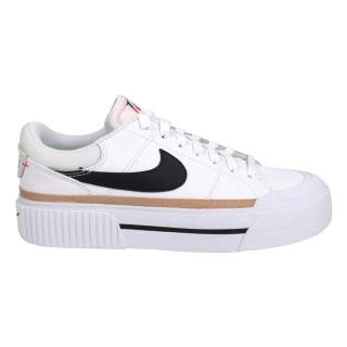 【NIKE 耐吉】WMNS COURT LEGACY LIFT 女運動休閒鞋-復古 白黑棕(DM7590-100)