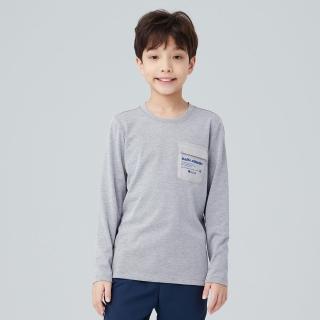 【BATIS 巴帝斯】主題插畫貼袋長袖上衣 - 男童 - 三色(戶外運動休閒、機能童裝)