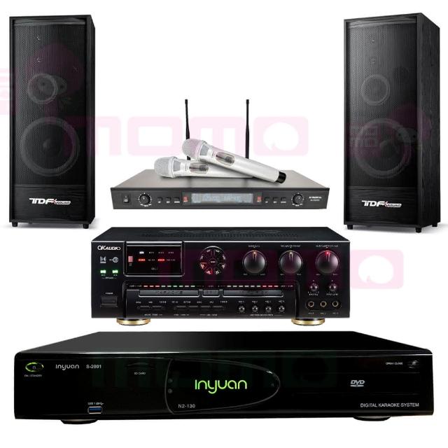 【音圓】S-2001 N2-130+OKAUDIO AK-7+OKAUDIO AK-7+K-124(點歌機4TB+擴大機+無線麥克風+喇叭)