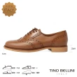 【TINO BELLINI 貝里尼】義大利進口經典雕花牛皮牛津鞋FWHT001A(棕)