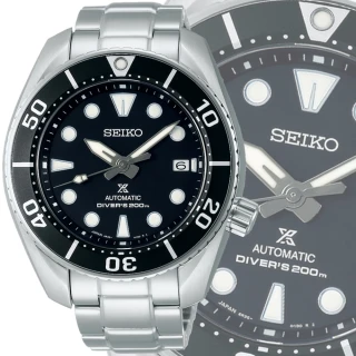 【SEIKO 精工】PROSPEX 相撲潛水機械錶 SK034(6R35-00A0D/SPB101J1 黑水鬼)