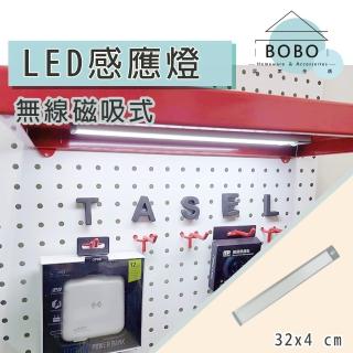 【撥撥的架子】洞洞板配件 書房書桌燈 磁吸式無線自動感應燈 照明燈 緊急照明燈 展示燈(LED磁吸感應燈)