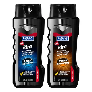 【LUCKY】男士洗髮沐浴乳355mlx3入組