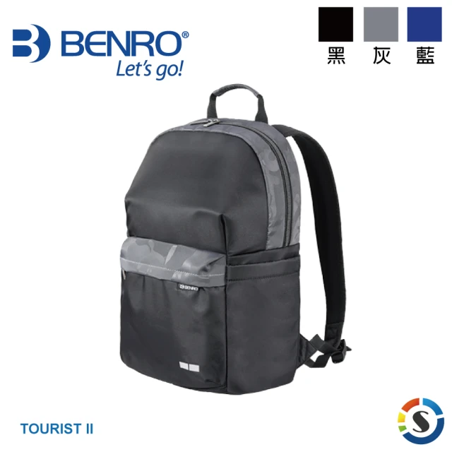 【BENRO 百諾】TOURIST II 旅行者系列雙肩包 黑/灰/藍(勝興公司貨)