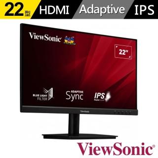 【ViewSonic 優派】VA2209-MH-100HZ 22型 IPS 護眼電腦螢幕(內建喇叭/1ms)