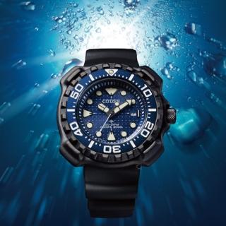 【CITIZEN 星辰】Eco-Drive 光動能 1982復刻鯨鯊限定潛水男錶 手錶 禮物(BN0225-04L)