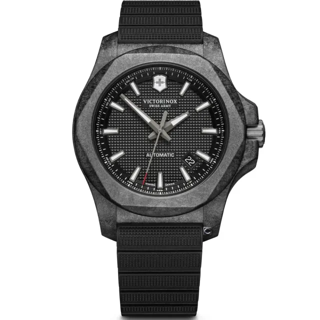 【VICTORINOX 瑞士維氏】I.N.O.X. Carbon Mechanical 碳纖複合錶殼機械錶 男錶 手錶 指針錶(VISA-241866.1)