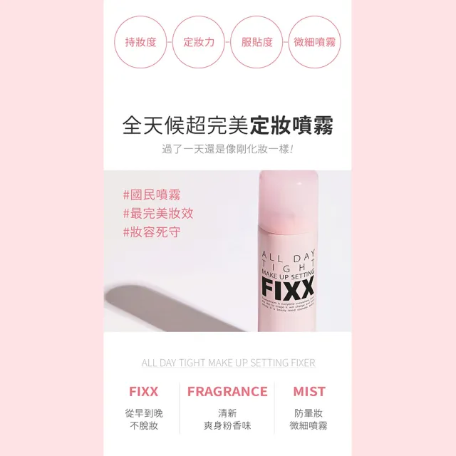 FIXX全天候超完美定妝噴霧75ml 任選2入(第一名的定妝噴霧!)