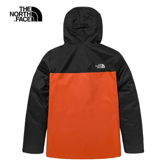 【The North Face】TNF 防水透氣三合一外套 M MFO MOUNTAIN HEAT TRI JACKET - AP 男款 橘黑(NF0A4U7M6U2)