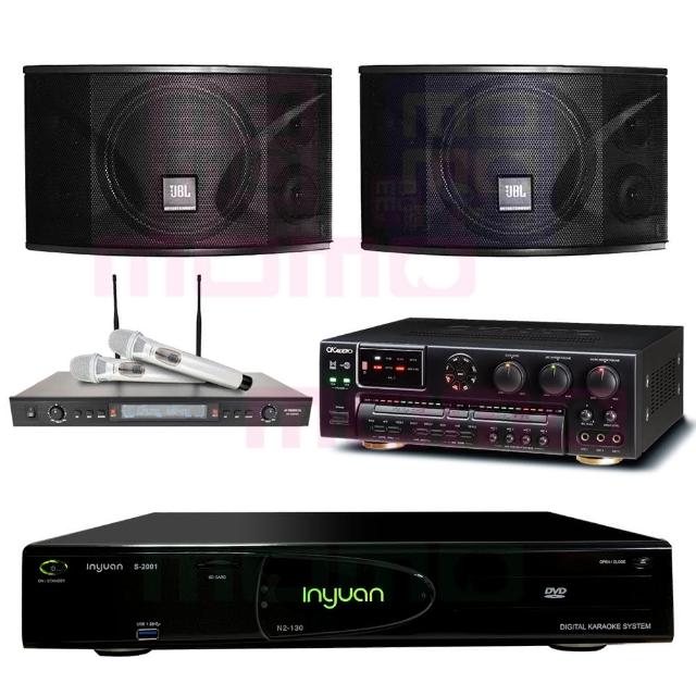 【音圓】S-2001 N2-130+OKAUDIO AK-7+OKAUDIO AK-7+JBL Ki110(點歌機4TB+擴大機+無線麥克風+喇叭)