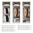 【時尚屋】[UF10]維也納3x7尺木心板推門一款三式被櫥衣櫃UF10-3633+3633-1(二色可選 免運費 免組裝 衣櫃)