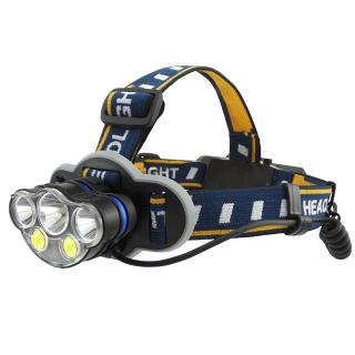 【DURABLE】爆亮強光LED頭燈 充電型 夜間照明燈 工作頭燈 B-T073(露營燈 頭燈 強光手電筒推薦)