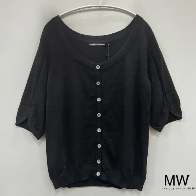 【MAGIQUE WARDROBE】圓領七分袖細針織上衣(3色)