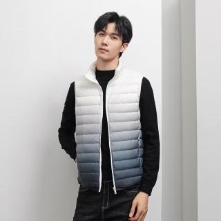 【巴黎精品】現貨+預購 真羽絨90%白鴨絨羽絨背心羽絨衣夾克(防寒保暖漸層百搭短款男外套p1ai15)