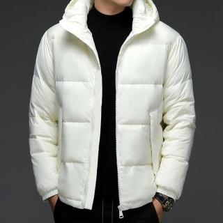 【巴黎精品】現貨+預購 真羽絨90%白鴨絨羽絨外套羽絨衣夾克(防寒保暖百搭簡約連帽男女夾克4色p1ai17)