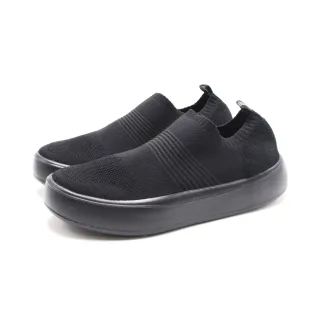 【WALKING ZONE】女 SUPER KNIT 針織運動鞋 女鞋(純黑)