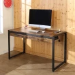 【A級家居】低甲醛防潑水128公分雙抽附插座工作桌2色(電腦桌/書桌/辦公桌)