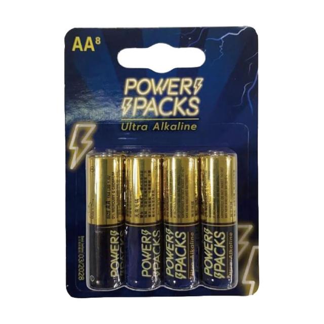 【ToysRUs 玩具反斗城】Power Packs 3號終極鹼性電池8入(電池 鹼性 3號 8入)