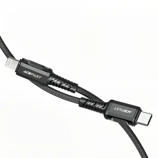【ACEFAST】30WPD快充 Type-C to Lightning 1.2米 MFI最新認證 鋁合金快充iPhone充電線(C1-01 1.2米)
