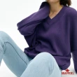 【BRAPPERS】女款 典雅V領拋袖線衫(紫)