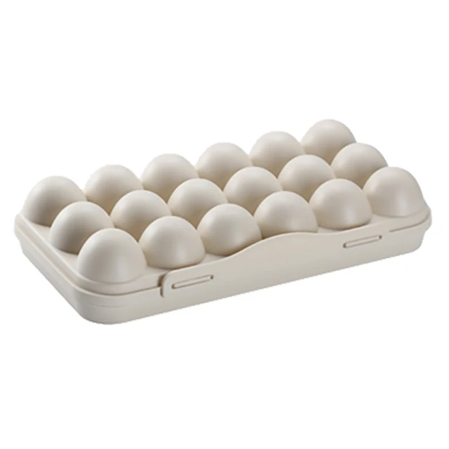 卡扣設計雞蛋保護盒18格2入 多色可選(蛋托/雞蛋格/雞蛋盒)