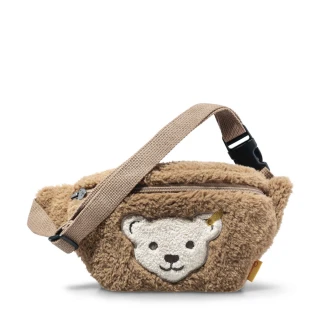 【STEIFF】Bear head Belt bag 熊頭腰包(經典泰迪熊_黃標)
