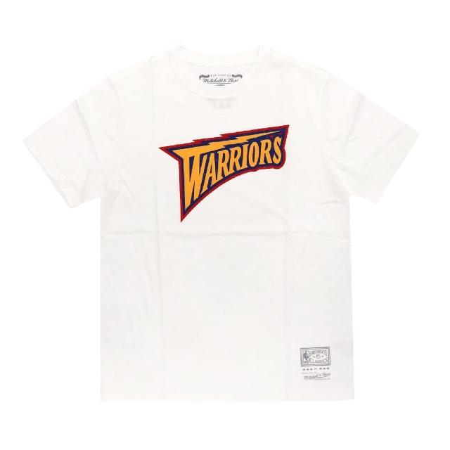 【M&N】Mitchell & Ness NBA Warriors 金洲 勇士 短T 白 M&N 復古(MNTS001GSWW)