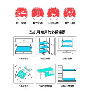 【ROYAL LIFE】EVA廚櫃防塵防霉防水保潔墊-4入組(萬用墊 抽屜墊 防潮墊 防塵墊 櫥櫃墊 防蟲)