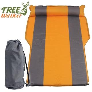 【TreeWalker】車用自動充氣睡墊(灰橘)