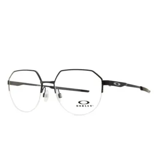 【Oakley】奧克利 INNER FOIL 時尚金屬半框光學眼鏡 防滑鏡腿設計 OX3247 01 霧黑 公司貨