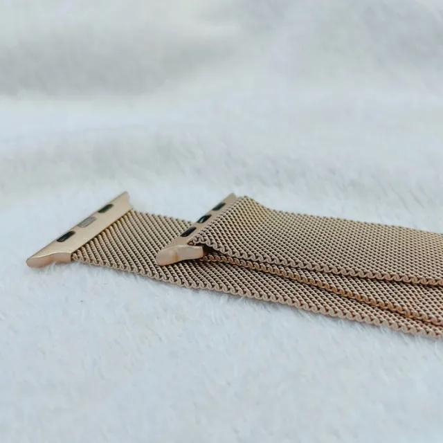 【E.B. MADE】Apple Watch 1-9代Ultra適用38-49mm經典時尚不鏽鋼米蘭磁吸錶帶(磁吸不鏽鋼耐磨材質)