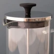 【LaCafetiere】玻璃法式濾壓壺 簡約銀350ml(泡茶器 冷泡壺 沖茶器 法壓壺 咖啡壺 奶泡杯)