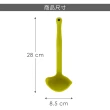 【Colourworks】2in1矽膠湯杓 綠28cm(料理匙 攪拌杓 攪拌勺 湯匙)