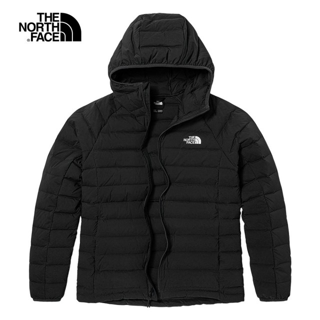 【The North Face】TNF 防潑水羽絨外套 M BELLEVIEW STRETCH DOWN HOODIE  APFQ 男款 黑(NF0A7W7PJK3)