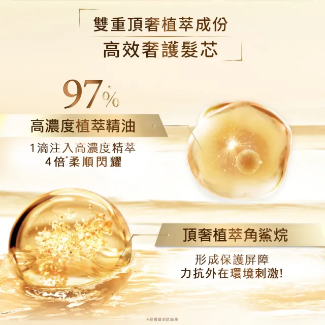 【LOREAL Paris 巴黎萊雅】全新升級 黃金奢護2+1組(黃金胜高效修護髮膜250mlx2+金緻護髮油100ml)