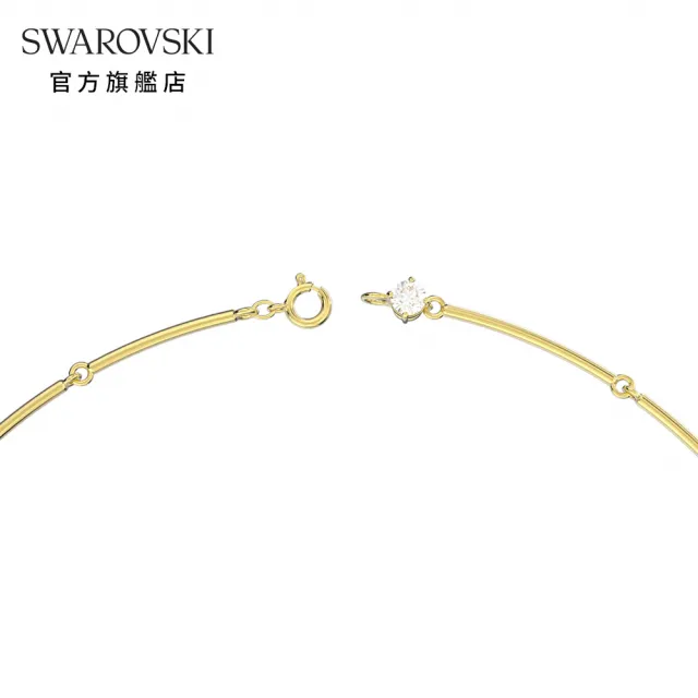 【SWAROVSKI 官方直營】Constella 項鏈 混合圓形切割  白色  鍍金色色調 交換禮物
