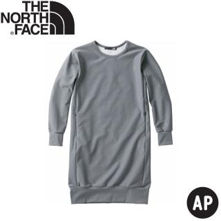 【The North Face】女 TRACTION ONEPIECE 保暖衣《灰》3VAG/圓領上衣/長版上衣(悠遊山水)