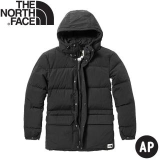 【The North Face】男 防潑水透氣連帽羽絨外套《黑》46J2/羽絨外套/連帽外套(悠遊山水)