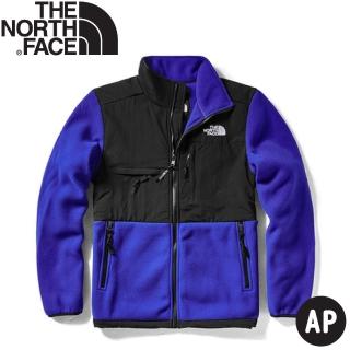 【The North Face】男 ICON經典保暖刷毛外套《黑/藍》496U/保暖外套/夾克/休閒外套(悠遊山水)