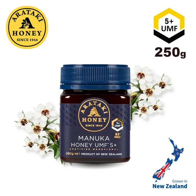 即期品【Arataki】紐西蘭麥蘆卡活性蜂蜜UMF5+ 250g(紐西蘭80年最老牌)
