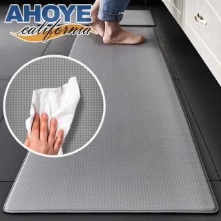 【AHOYE】雙層防水記憶棉廚房地墊 120*45cm(吸水地墊 浴室地墊 腳踏墊)
