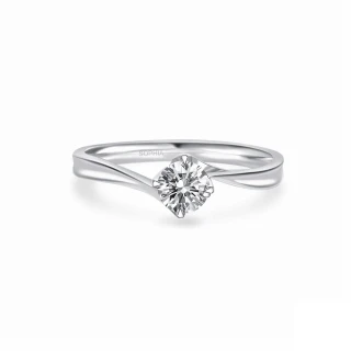 【蘇菲亞珠寶】30分 F/VS2 18K金 對角四爪 鑽石戒指