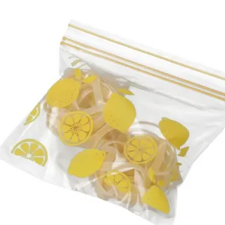 【NITORI 宜得利家居】食物密封袋 S 44入 檸檬 S44 CT(食物密封袋 保鮮袋 密封袋 夾鏈袋)