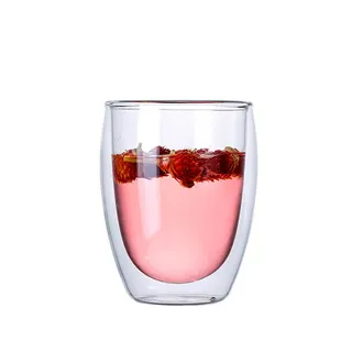【B&S】350ml 雙層隔熱玻璃杯-2入組(馬克杯 耐熱玻璃 玻璃杯 咖啡杯 隔熱杯 雙層杯 防燙杯)