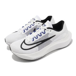 【NIKE 耐吉】慢跑鞋 Zoom Fly 5 白 黑 男鞋 緩震 回彈 輕量 路跑 運動鞋(DZ2769-101)