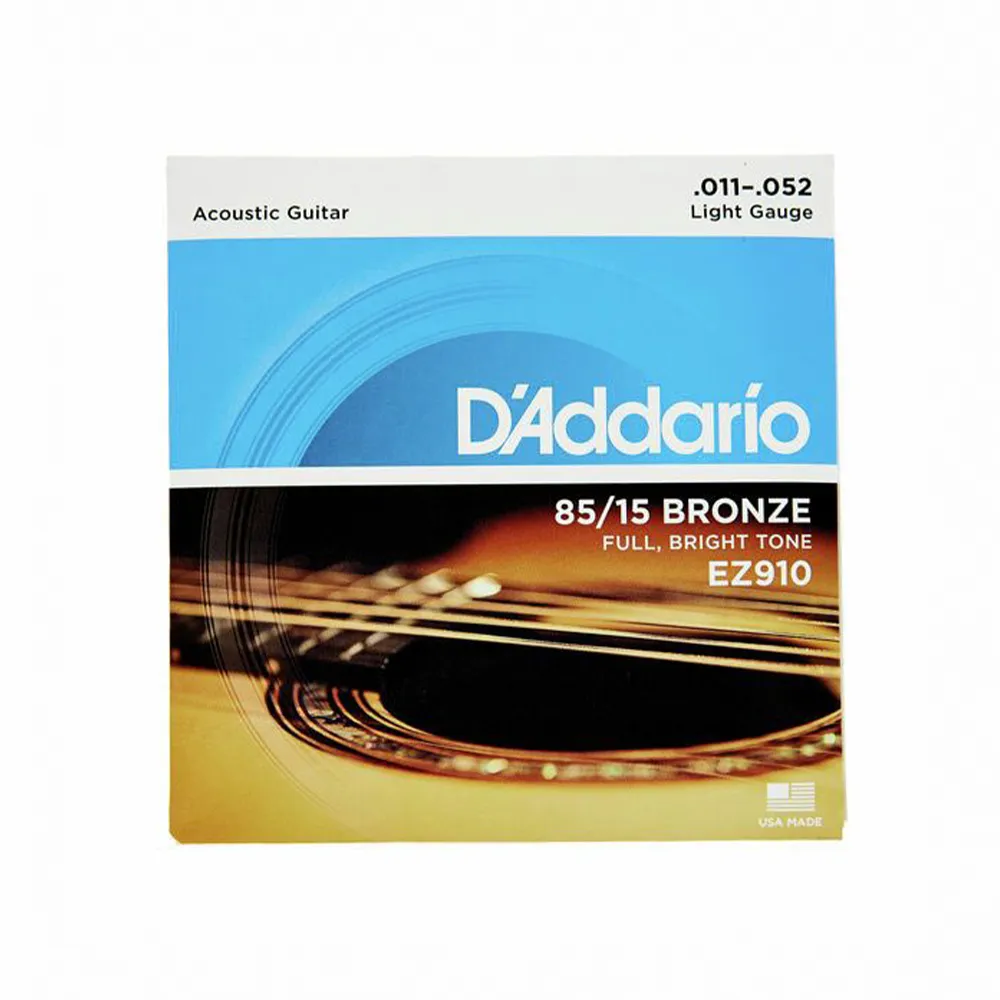 【D’Addario】EZ910 民謠吉他套弦 11-52(原廠公司貨 商品保固有保障)