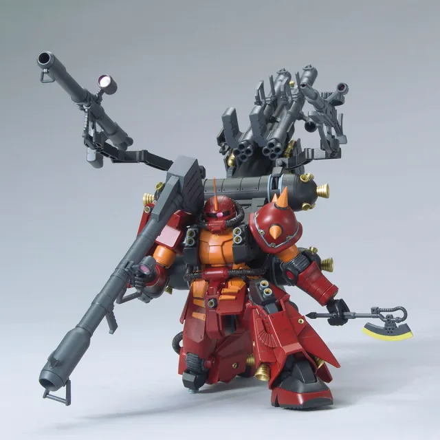 【BANDAI 萬代】HG 1/144 MS-06R ZAKU 精神感應薩克(萬代模型 模型玩具 組裝模型 鋼彈模型 雷霆宙域)