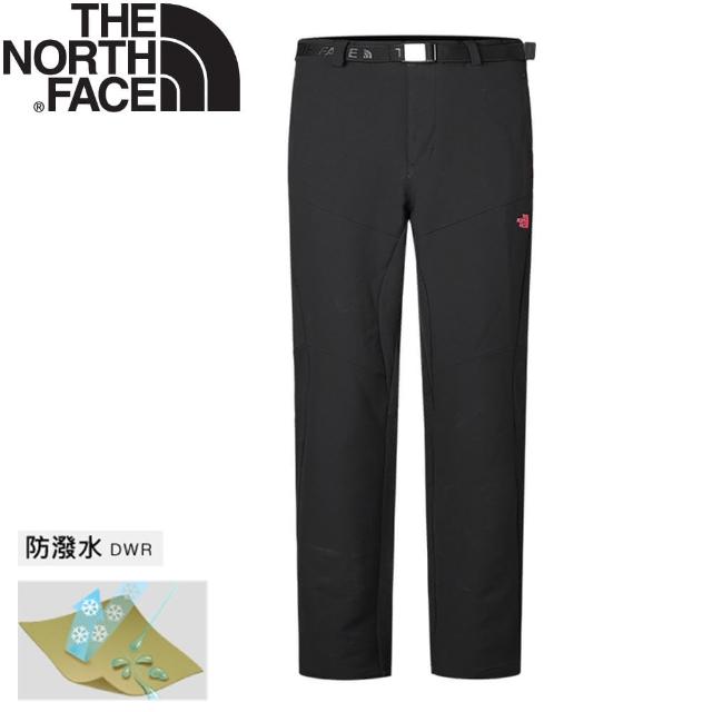 【The North Face】男款  彈性防潑保暖長褲《黑色》秋冬款/防潑/保暖長褲/366EJK3(悠遊山水)